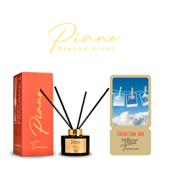 Fotoja e Aromë për dhoma Piano Reed Diffuser Tirana, fresh line air, 150ml