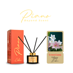 Fotoja e Aromë për dhoma Piano Reed Diffuser Lisbon, vetiver&sandal, 150ml