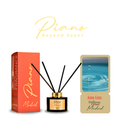 Fotoja e Aromë për dhoma Piano Reed Diffuser Madrid, aqua cool, 150ml