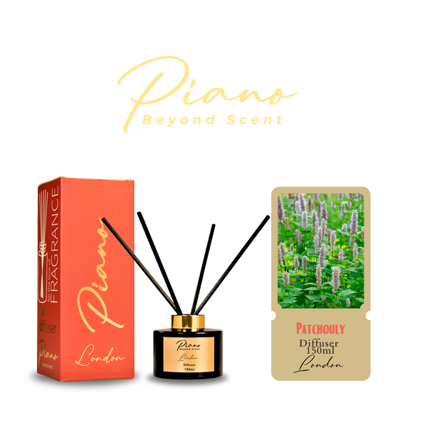 Fotoja e Aromë për dhoma Piano Reed Diffuser London, patchouly, 150ml