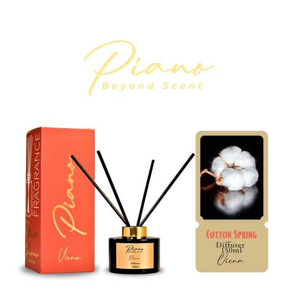 Fotoja e Aromë për dhoma Piano Reed Diffuser Viena, cotton spring, 150ml
