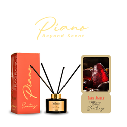 Fotoja e Aromë për dhoma Piano Reed Diffuser Santiago, dark amber, 150ml