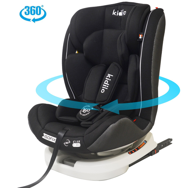Fotoja e Ulëse për Veturë Kidilo - Isofix E zezë.