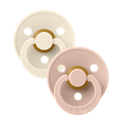 Fotoja e Biberon BIBS Colour Pacifier - 2 copë Pembe / 6-18 Muaj