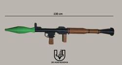 Fotoja e Replikë rpg-7 3D Print, 130cm