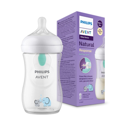 Fotoja e Shishe Philips Avent AirFree 260 ml Transparente + Elefant