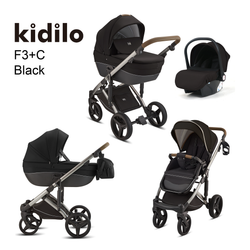 Fotoja e Karrocë Kidilo - Set 4në1 E zezë.