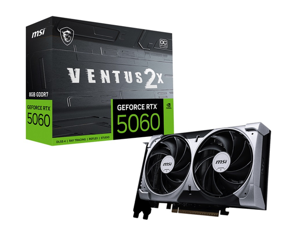 Fotoja e Kartelë grafike MSI GeForce RTX 5060 8GB VENTUS 2X OC