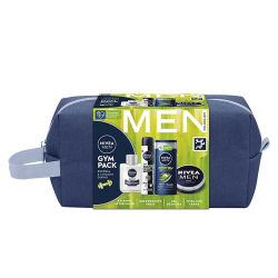 Fotoja e Set për Meshkuj Nivea Men Gym Pack, After shave Balm 100 ml, Deodorant 150 ml, shower gel 250 ml, Cream 75 ml