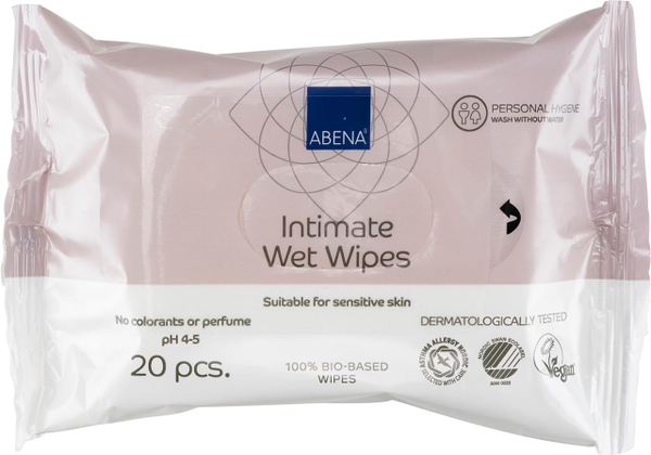 Fotoja e Letra të lagështa ABENA Intimate Wet Wipes, 20 copë
