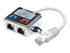 Fotoja e Intellinet 2-Port Modular Distributor, Cat5e, FTP, allows two RJ45 ports to share one Cat5e network cable, Picture 1