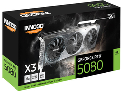Fotoja e Kartelë grafike Inno3D GeForce RTX 5080, Seria X3 - 16GB - GDDR7 - 256-bit