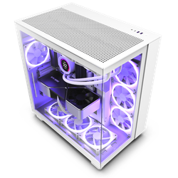 Fotoja e Kasë NZXT H9 Flow - E bardhë
