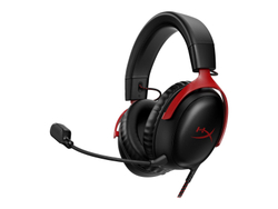 Fotoja e Kufje HyperX Cloud III – USB, 3.5mm, të zeza/kuqe