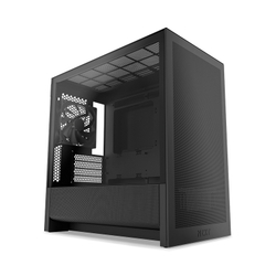 Fotoja e NZXT H3 Flow (CC-H31FB-01) – Kasë kompjuteri – Mid-Tower – e zezë