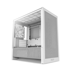 Fotoja e NZXT H3 Flow (CC-H31FW-01) – Kasë kompjuteri – Mid-Tower – e bardhë