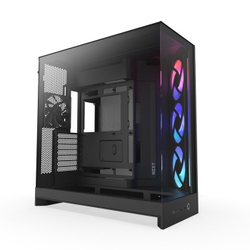 Fotoja e NZXT H9 Flow RGB (CM-H92FB-R1) – Kasë kompjuteri – Mid-Tower ATX – e zezë