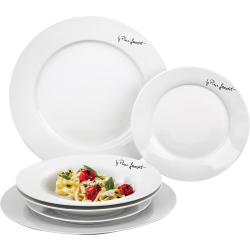 Fotoja e Pjata set porcelani 6 copë Lamart LT9001, të bardha