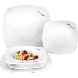 Fotoja e Pjata set porcelani 6 copë Lamart LT9002, të bardha