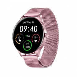 Fotoja e SmartWatch GARETT CLASSY PINK, STEEL (IP68 waterproof)