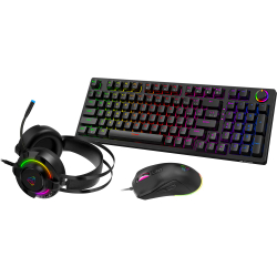 Fotoja e Yenkee YGS 03 Premium ECLIPSE, Gaming set 3ne1 Tastierë maus dhe kufje