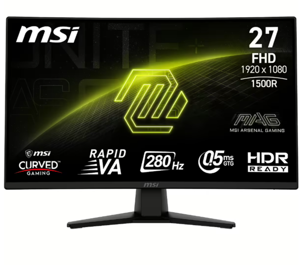 Fotoja e Monitor MSI MAG 274CXF, 27", Full HD, 280Hz, i zi