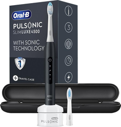 Fotoja e Brushë për dhëmbë Oral-B Pulsonic Slim Luxe, e zezë
