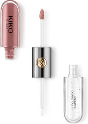 Fotoja e Buzëkuq dhe shkëlqyes për buzë Kiko Unlimited Double Touch, No.131, 2x3ml