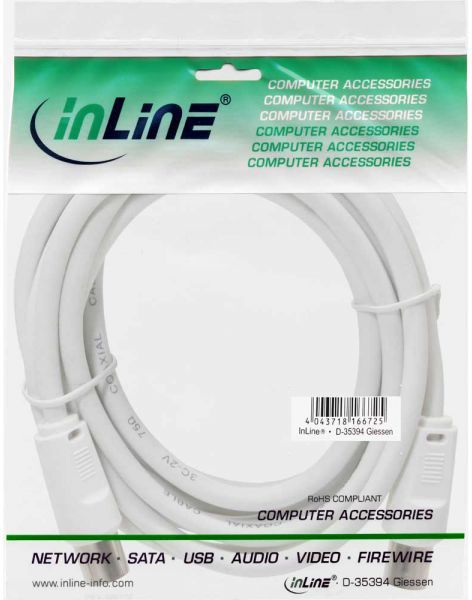 Kabllo InLine (69401), 1m, e bardhë