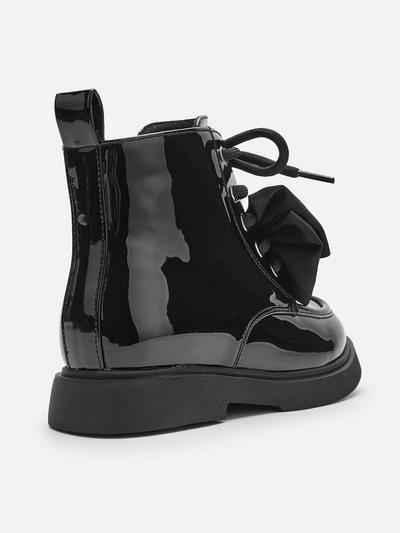 Çizme Shiny Bow  Black
