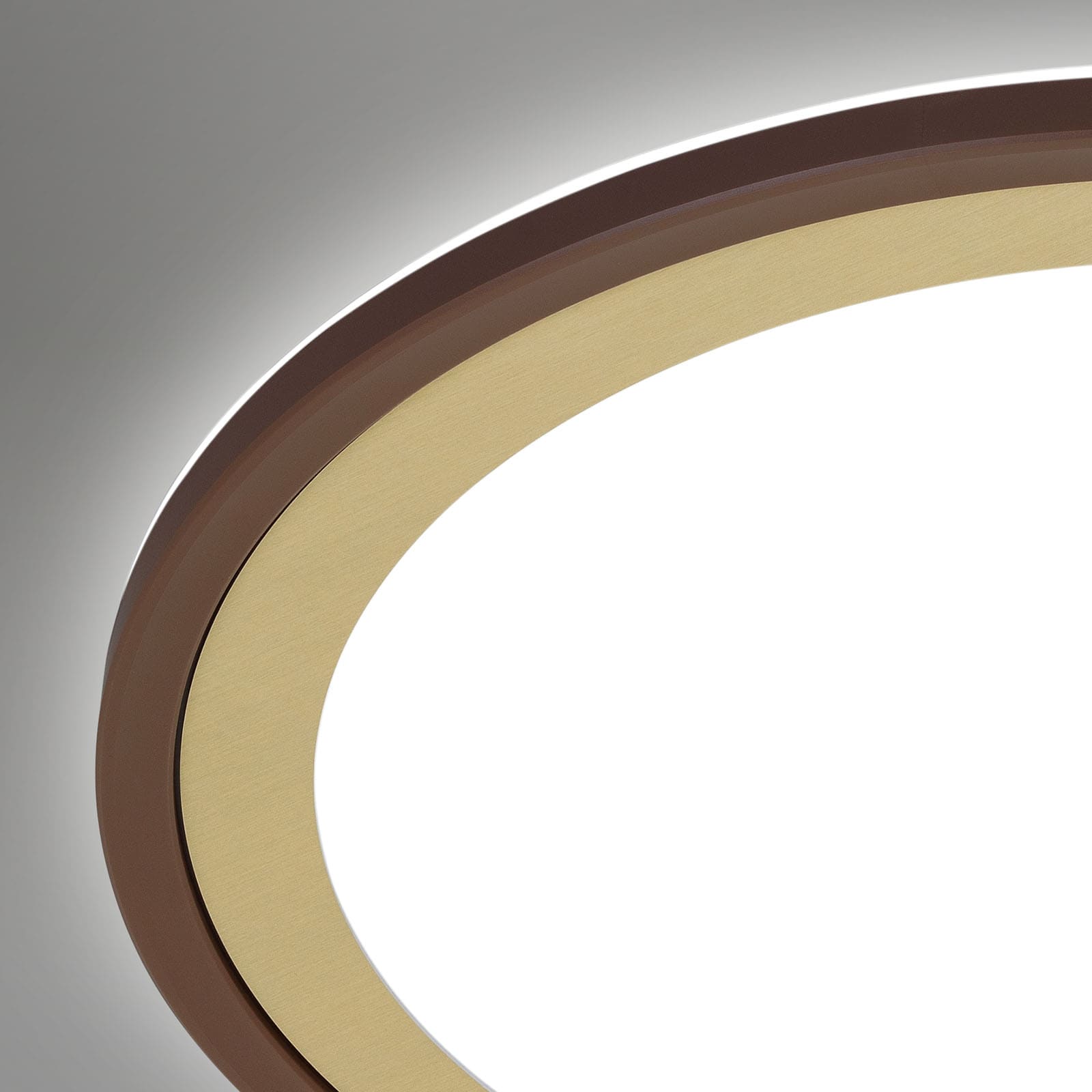 Ndriçues Briloner Led 42 cm, 22W, 3000 lm, kafe/ari