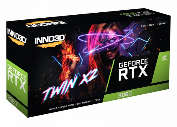 Kartelë grafike Inno3D GeForce RTX 3060 Twin X2 12GB GDDR6