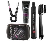 Set udhëtimi Curaprox, brushë, brushë interdentale & pastë, e zezë Set udhëtimi Curaprox, brushë, brushë interdentale & pastë, e zezë