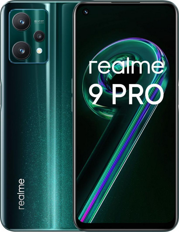 Celular Realme 9 Pro 5G 8 (RMX3472), 6.6", 128 GB, i gjelbër