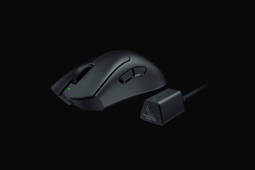 Razer DeathAdder V3 Pro Mouse + HyperPolling Dongle (RZ01-04630300-R3WL), црно