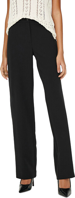 Pantallona ONLY ONLLANA-BERRY Straight Fit, të zi