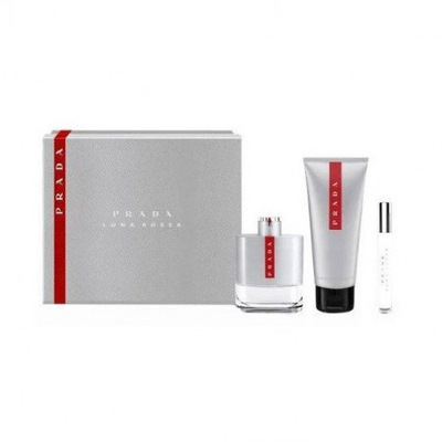 Set Eau de toilette Prada Luna Rossa, 100 ml + 100 ml losion + 15 ml parfum