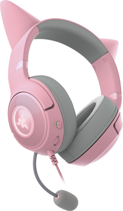 Kufje Razer Kraken Kitty V2, rozë