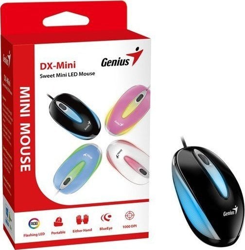 Maus Genius DX-Mini, 1000DPI, RGB, i zi