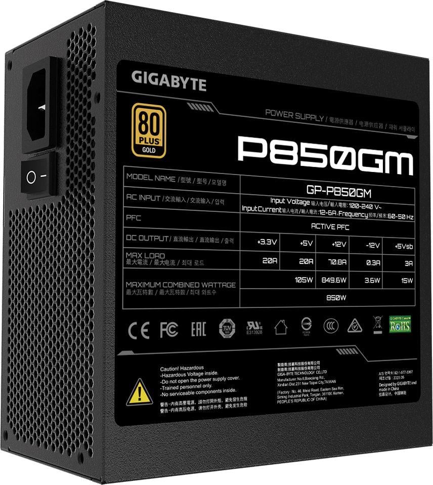 Извор за напојување Gigabyte P850GM 850W