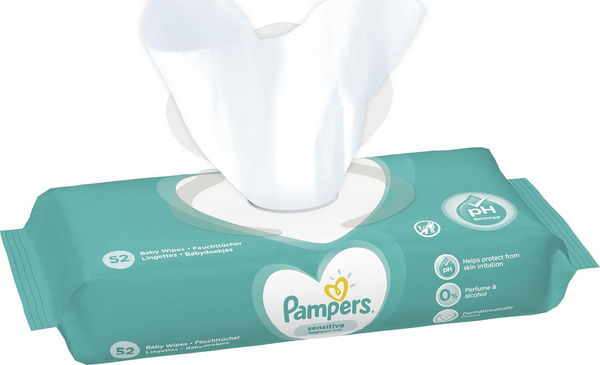 Set i pecetave të lagura Pampers Sensitive, 208 copë