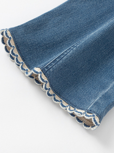 Pantallonat Flared Denim  Classic Blue