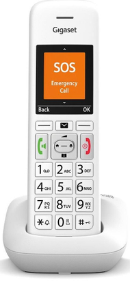 Telefon fiks Gigaset E390, i bardhë Telefon fiks Gigaset E390, i bardhë