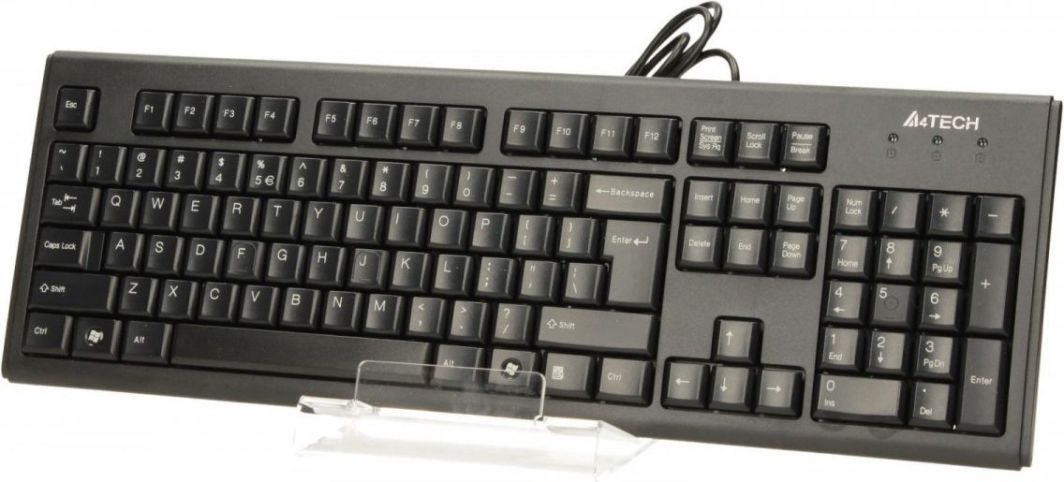 Тастатура A4Tech KR-83, со кабел, US, Црна