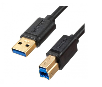 Kabllo Unitek, USB 3.0 / USB-B 3.0, 2 m, e zezë