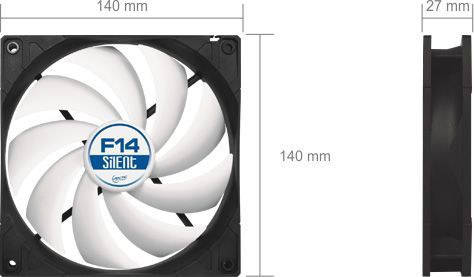 Ftohës Arctic F14 Silent, 140 mm