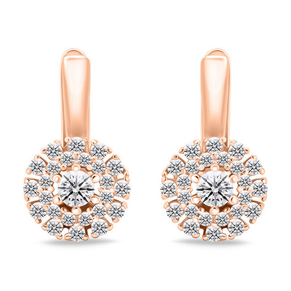 Brilio Silver Decent Bronze Обетки со Циркони EA674R