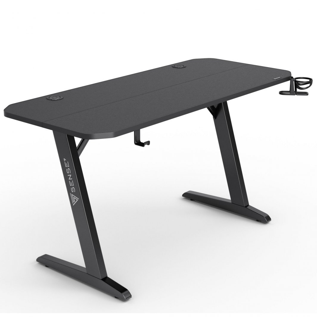 Tavolinë SENSE7 Nomad Basic, 140cm x 60cm, e zezë