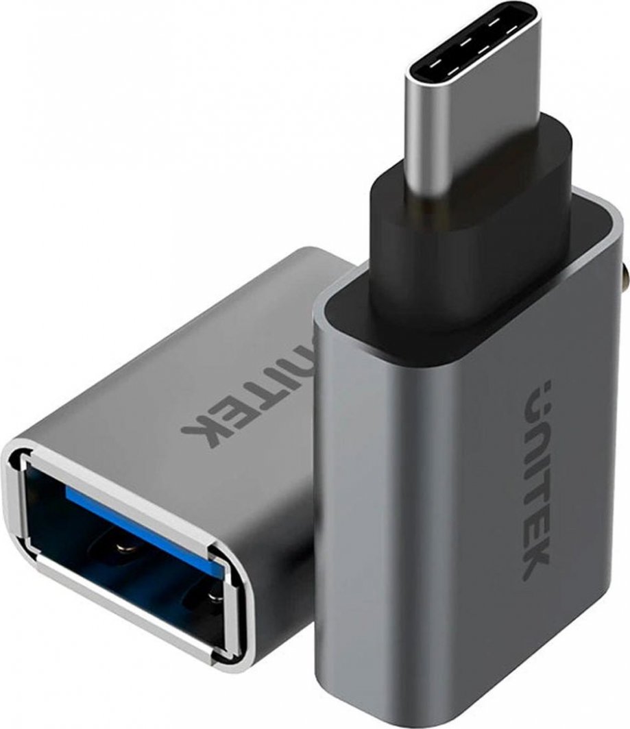 Адаптер USB A - USB C, сив