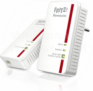 Set përshtatës AVM Fritz! Powerline, 2 copë, 1240E, WLAN, i bardhë